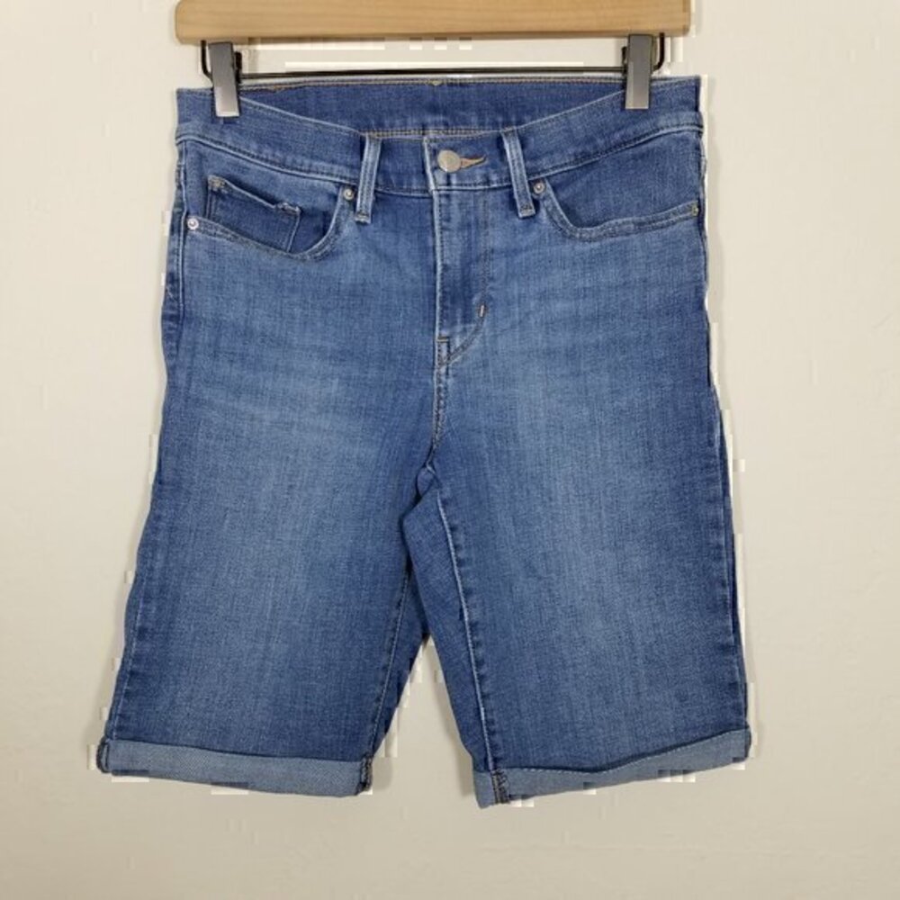 Levi's Bermuda Jean Shorts Stretch Size 27